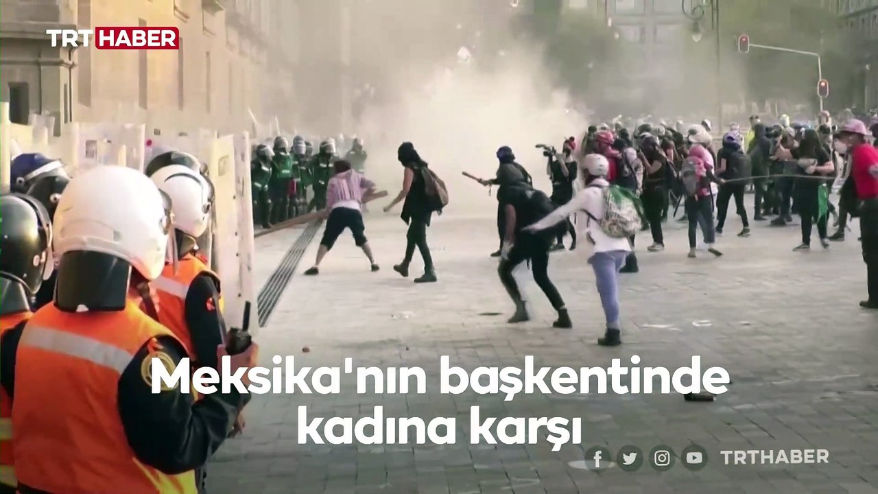 Meksika'da kadına karşı şiddet protestosu şiddet olaylarına dönüştü