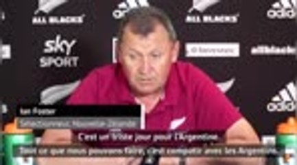 Maradona - Les All Blacks compatissent avec les Argentins