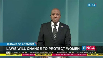 Ramaphosa says laws will change to protect women