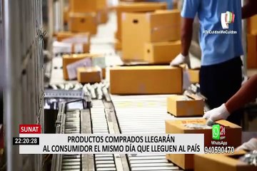 Productos comprados en el extranjero serán entregados al consumidor el mismo día que lleguen al país, según la Sunat