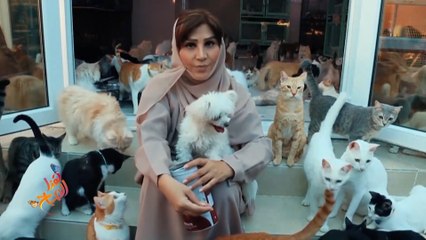 عمانية تحول منزلها مأوى للحيوانات الأليفة