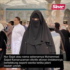 Sajat dikecam bertelekung di Makkah