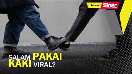 Salam Pakai Kaki Viral?