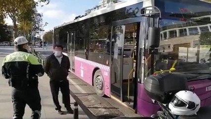 Coronalı şoför belediye otobüsü kullanırken yakalandı