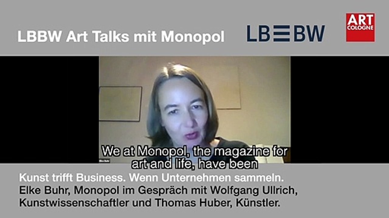 Art Cologne Talk: Wolfgang Ullrich and Thomas Huber