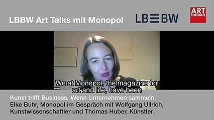 Art Cologne Talk: Wolfgang Ullrich and Thomas Huber