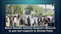 Rahul Gandhi reaches Gujarat’s Bharuch to pay last respects to Ahmed Patel
