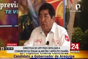 Arequipa: directiva de UPP pide expulsar a congresista Edgar Alarcón por supuestos actos infraternos