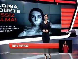 Kadın spiker canlı yayına yüzündeki morlukla çıktı!