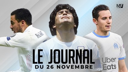 LE DÉCÈS DE MARADONA, LA DÉFAITE DE MARSEILLE, LE RÉCAP C1, LA LIGUE EUROPA I LES INFOS FOOT DU JOUR