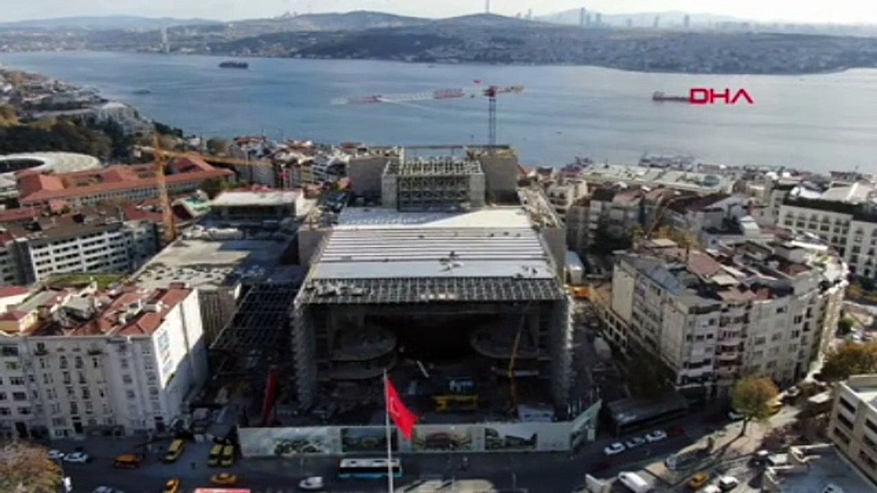 AKM inşaatında son durum havadan görüntülendi