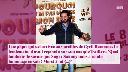 Cyril Hanouna :  TPMP critiqué par Sugar Sammy, il réplique