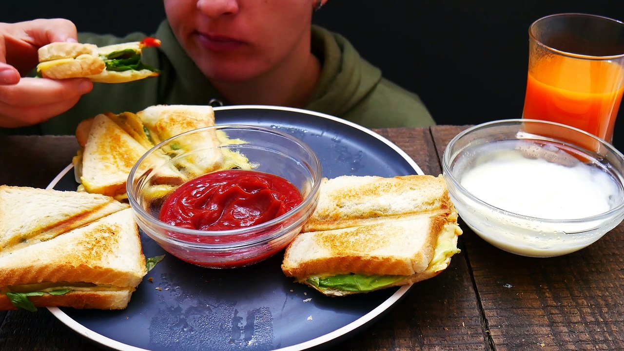 ASMR Eating Toast Sandwiches | CRUNCHY EATING SOUNDS | (No Talking) AGNES ASMR