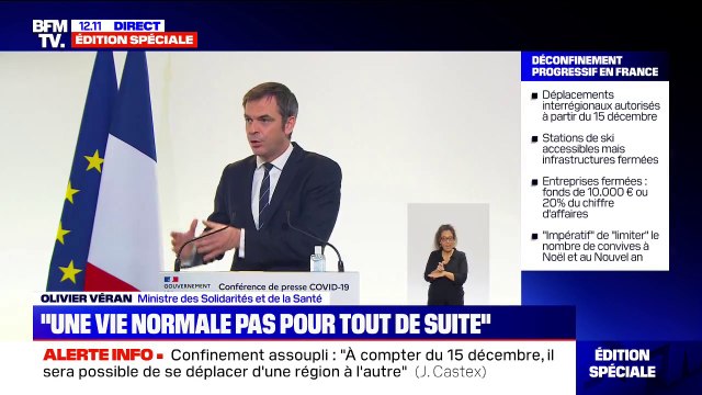 Olivier Véran: La vaccination n'ira pas de pair avec l'abandon des gestes barrières