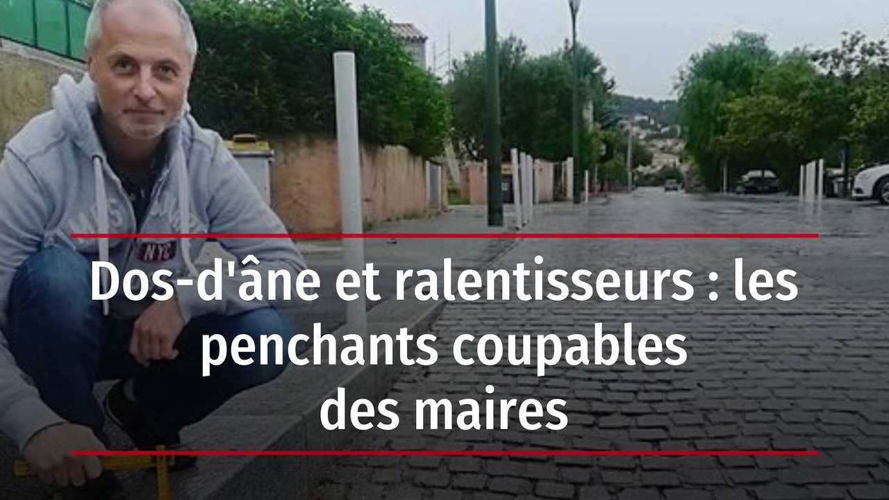 Dos-d'âne et ralentisseurs : les penchants coupables des maires