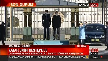 Son dakika... Katar Emiri Beştepe'de | Video