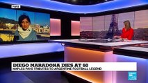 Diego Maradona dies at 60: Naples pays tribute to Argentine football legend