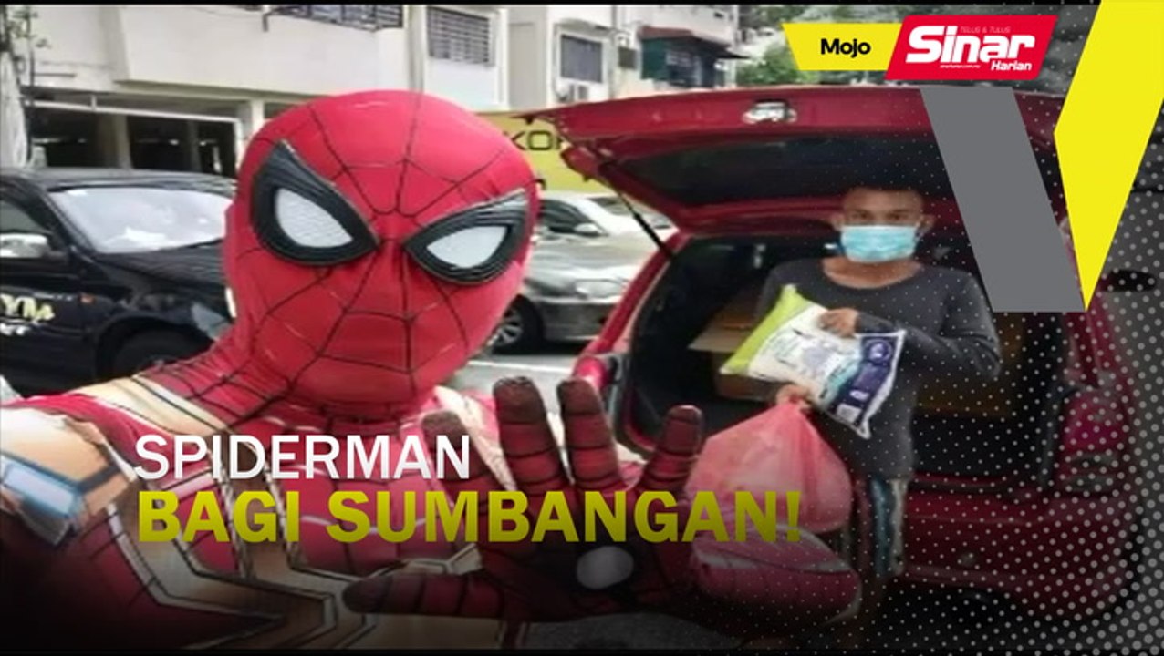 Spiderman pun bagi sumbangan!