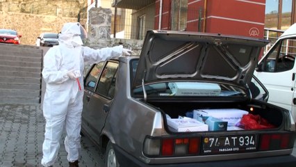 BARTIN - Pozitif ve temaslı kişilere yönelik bileklik uygulamasına başlandı