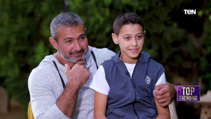 المرة دي إبن ياسر جلال هو المذيع وأحمد عليوة كان الضيف شوف سألوا إيه.. وإزاي هو شبة عمه رامز جلال