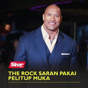 The Rock saran pakai pelitup muka