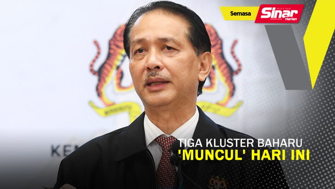 Tiga kluster baharu 'muncul' hari ini