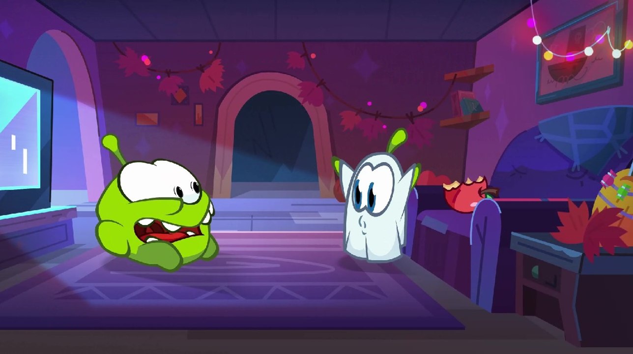 Om Nom Stories: Nibble Nom - Tiny Ghost - Funny cartoons for kids
