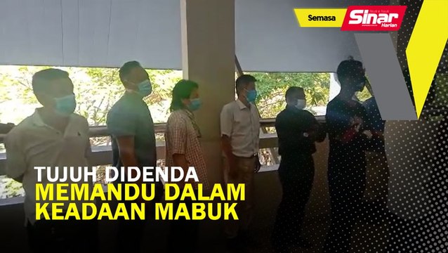 Tujuh didenda memandu dalam keadaan mabuk