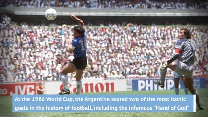 Descargar video: FOOTBALL: FIFA World Cup: Hand of God - Maradona's defining moment