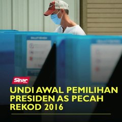 Скачать видео: Undi awal pemilihan presiden AS pecah rekod 2016