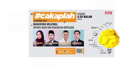 [LIVE] #Cakaplah Mahasiswa Millenial: Antara Adab & Kebebasan Bersuara #cakaplah #sinarharian #sinarlive #mahasiswa