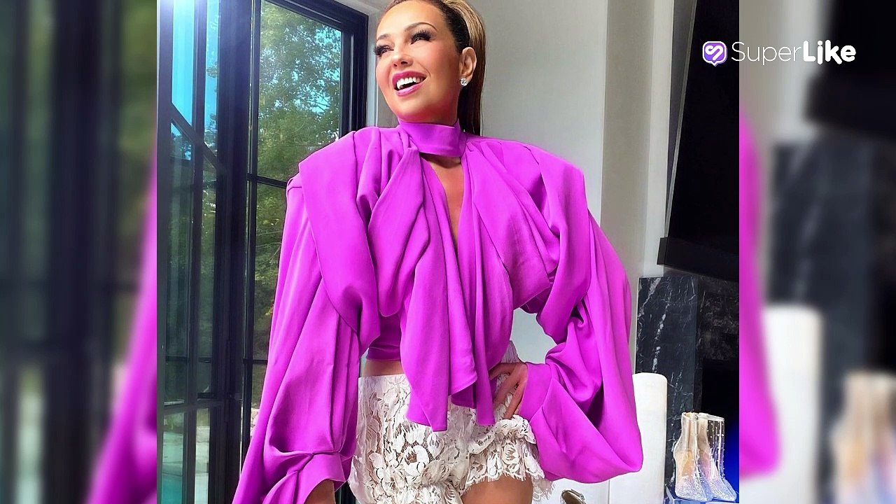 Como un arcoíris, Thalía tinturó su pelo de colores y así luce ahora