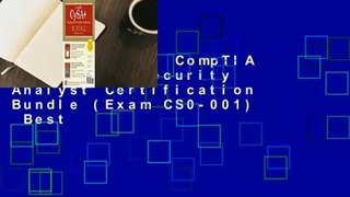Full E-book  CompTIA CySA+ Cybersecurity Analyst Certification Bundle (Exam CS0-001)  Best