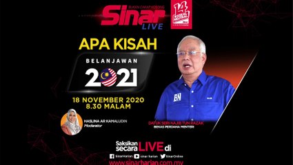 [LIVE] Apa Kisah Belanjawan 2021? 2020-11-18 at 12:26