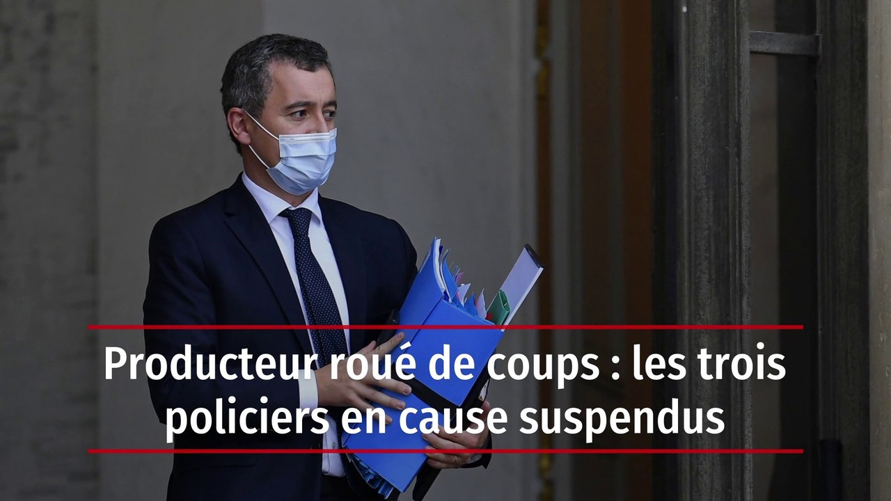 Producteur roué de coups : les trois policiers en cause suspendus