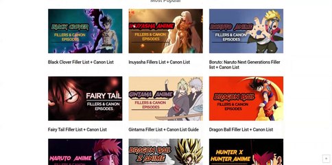 Get Complete Anime Filler List at AnimeFillerList.net