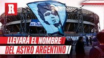 De Laurentiis confirmó que el estadio del Napoli pasará a llamarse Diego Armando Maradona