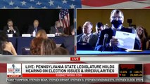 Crowd gasps after learning a spike of votes in PA had 600k votes for Biden and only 3,200 for Trump
