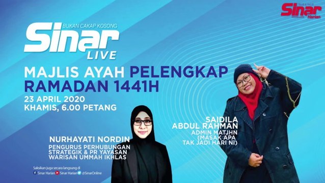 [LIVE] Majlis Ayah Pelengkap Ramadan 1441H
