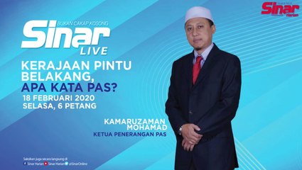 [LIVE] Kerajaan Pintu Belakang, Apa Kata Pas?