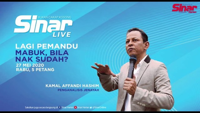 [LIVE] Lagi pemandu mabuk, bila nak sudah? Bersama penganalisis jenayah Kamal Affandi Hashim