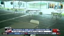 The Mission at Kern County holds annual Thanksgiving meal outside, under an open air tent