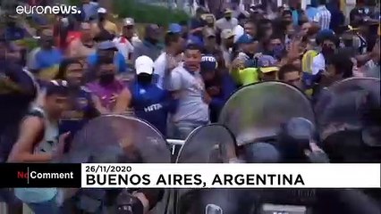 L'hommage des Argentins à Diego Maradona