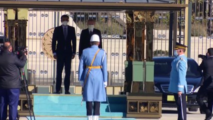 ANKARA - Cumhurbaşkanı Erdoğan, Katar Emiri Al Sani'yi resmi törenle karşıladı (2)