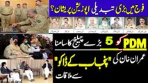 Qamar Javed Bajwa, Nawaz Sharif & PDM 5 Challenges | Reporters Insight