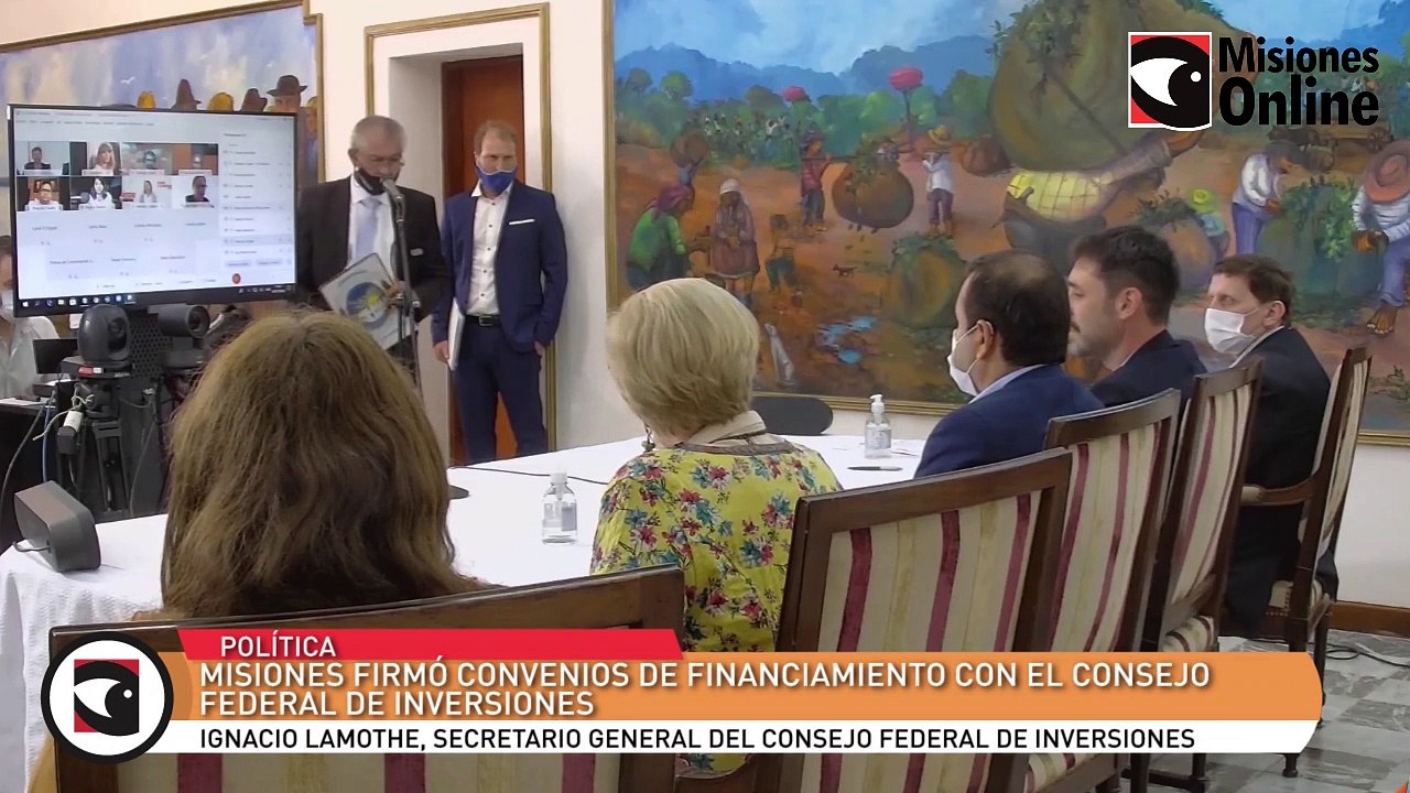 Misiones firmó convenios de financiamiento con el Consejo Federal de Inversiones