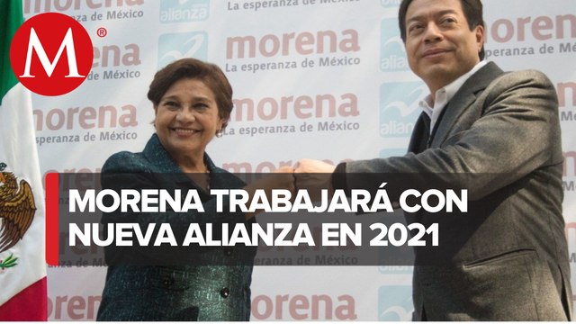 Morena anuncia coalición con Nueva Alianza rumbo a elecciones 2021