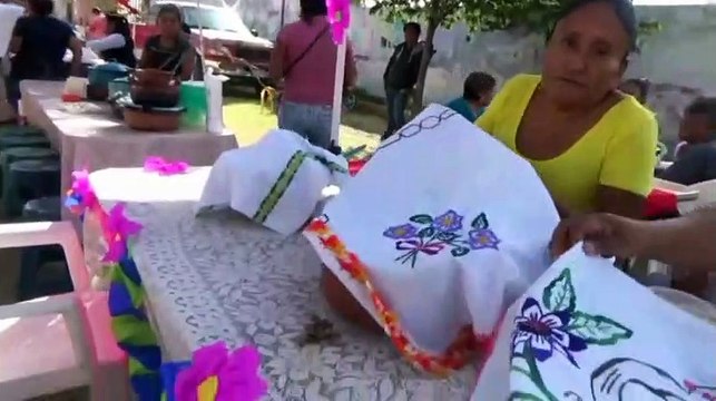 Tamales de calabaza, algo inusual, feria gastronómica en Xoxocotla Morelos