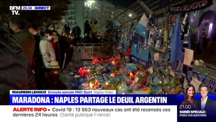 Les Napolitains rendent hommage à Diego Maradona