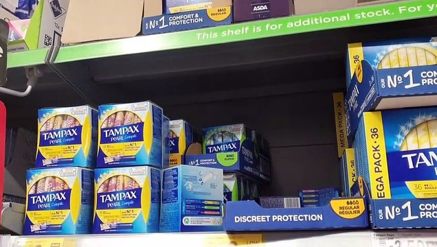 Absorventes e tampões de graça